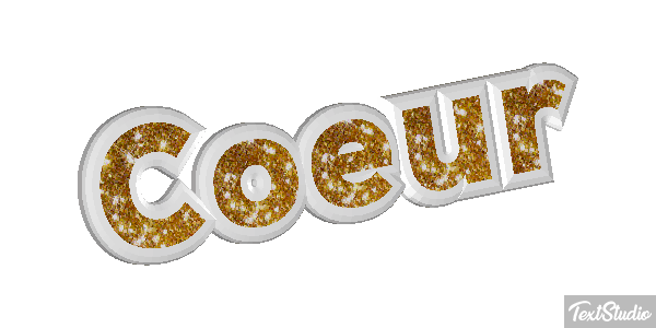 Cœur Efeito do texto