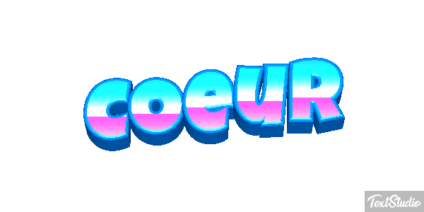 Cœur Efeito do texto