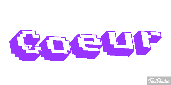 Cœur Efeito do texto