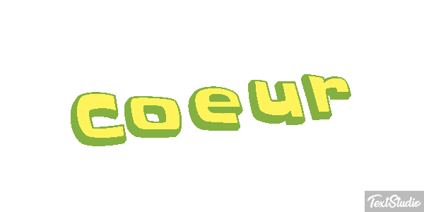 Cœur Efeito do texto