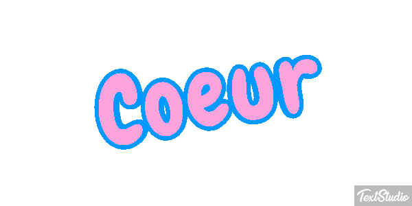 Cœur Efeito do texto
