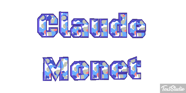 Claude Monet Efeito do texto