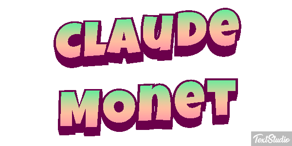 Claude Monet Efeito do texto