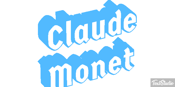 Claude Monet Efeito do texto