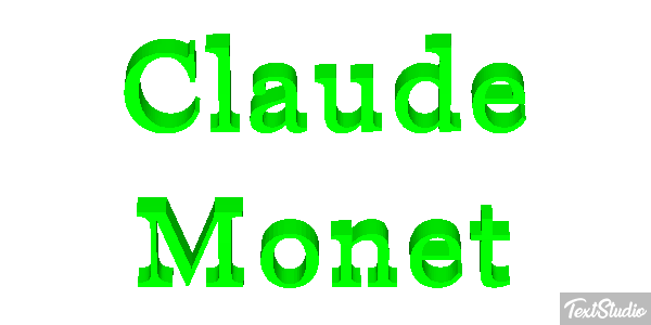 Claude Monet Efeito do texto
