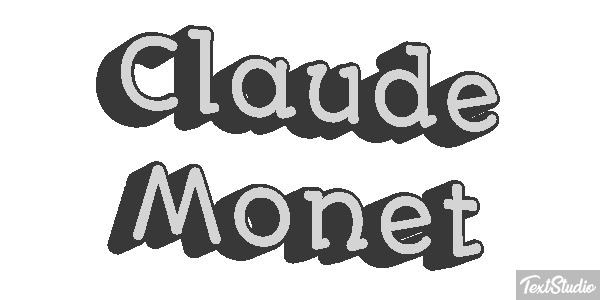 Claude Monet Efeito do texto