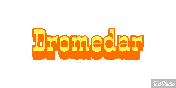 Dromedar Effetto testo