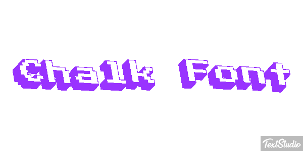 Chalk Font テキスト効果