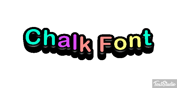 Chalk Font テキスト効果