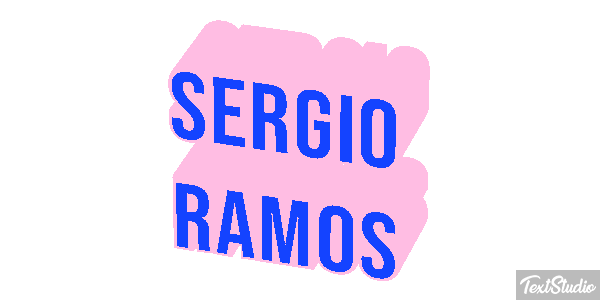 Sergio Ramos Efecto de texto