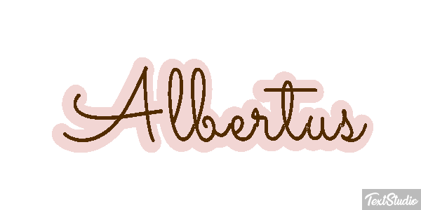Albertus Text effect