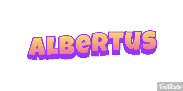 Albertus Text effect