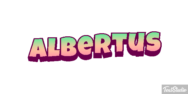 Albertus Text effect