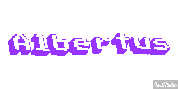 Albertus Text effect