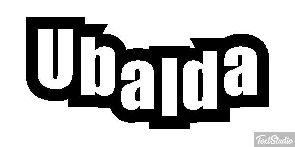 Ubalda Текстовый эффект