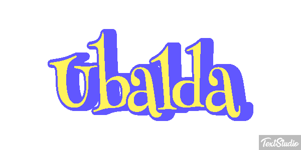 Ubalda Текстовый эффект