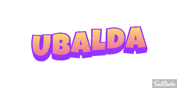 Ubalda Текстовый эффект