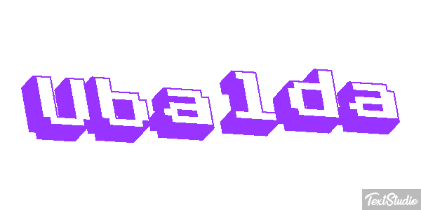 Ubalda Текстовый эффект
