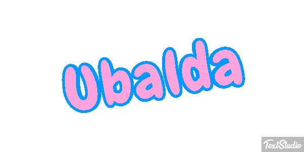 Ubalda Текстовый эффект
