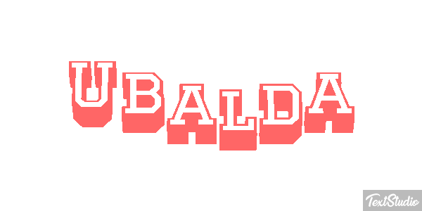 Ubalda Текстовый эффект