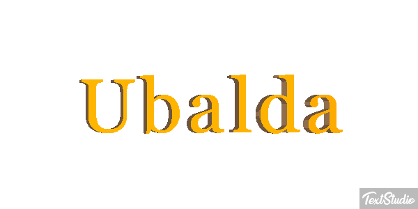Ubalda Текстовый эффект