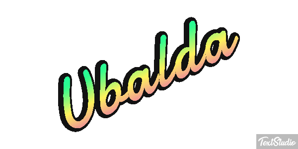 Ubalda Текстовый эффект