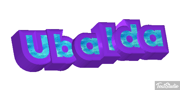 Ubalda Текстовый эффект
