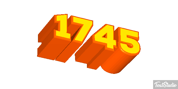 1745 Efecto de texto