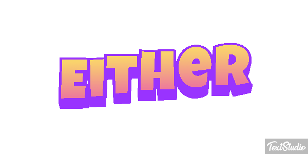 Either Efeito do texto