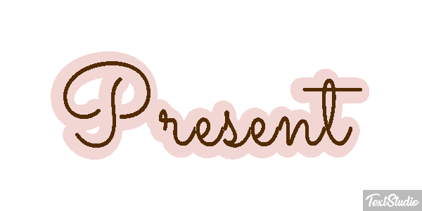 Présent Текстовый эффект
