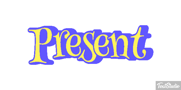 Présent Текстовый эффект