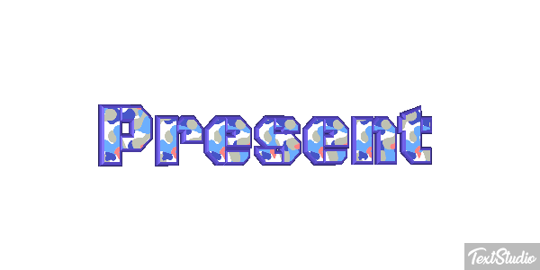 Présent Текстовый эффект