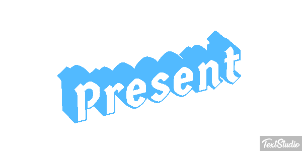 Présent Текстовый эффект