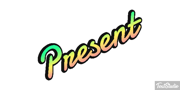 Présent Текстовый эффект