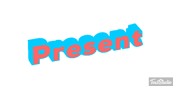 Présent Текстовый эффект