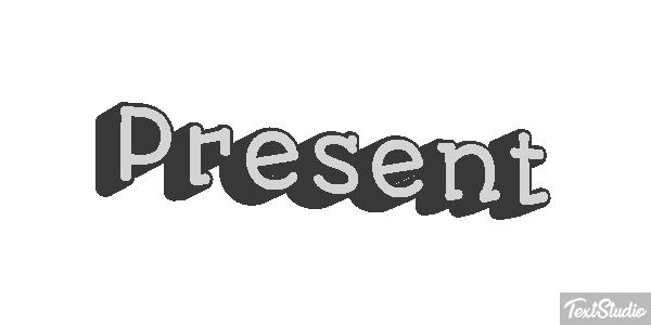 Présent Текстовый эффект