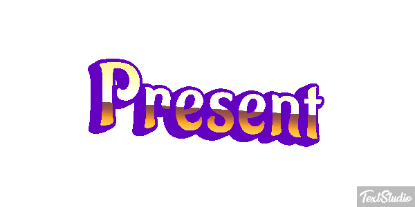 Présent Текстовый эффект
