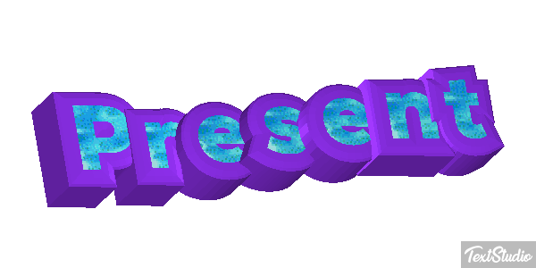 Présent Текстовый эффект
