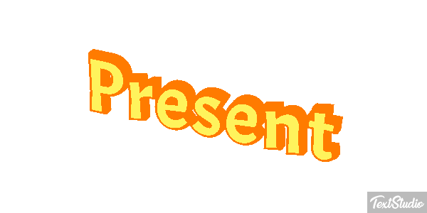 Présent Текстовый эффект