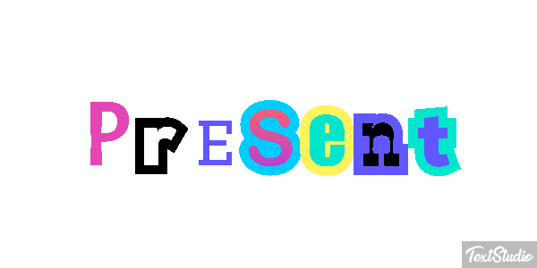 Présent Текстовый эффект