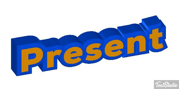 Présent Текстовый эффект