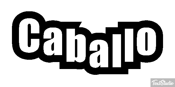 Caballo テキスト効果
