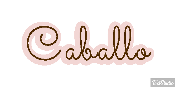 Caballo テキスト効果