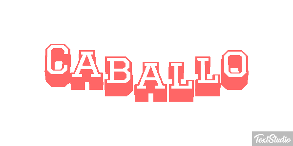 Caballo テキスト効果