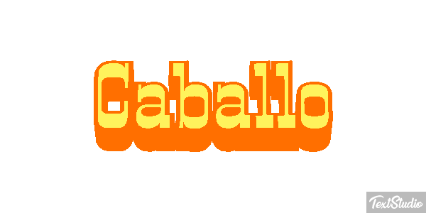 Caballo テキスト効果