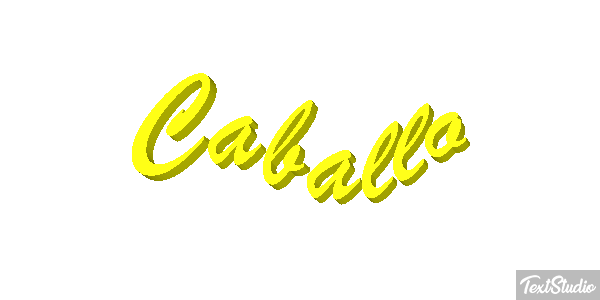 Caballo テキスト効果