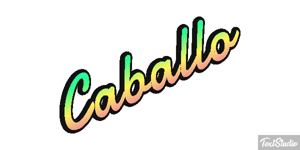 Caballo テキスト効果