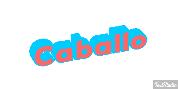 Caballo テキスト効果