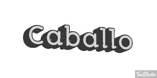 Caballo テキスト効果