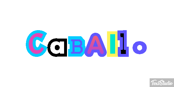 Caballo テキスト効果